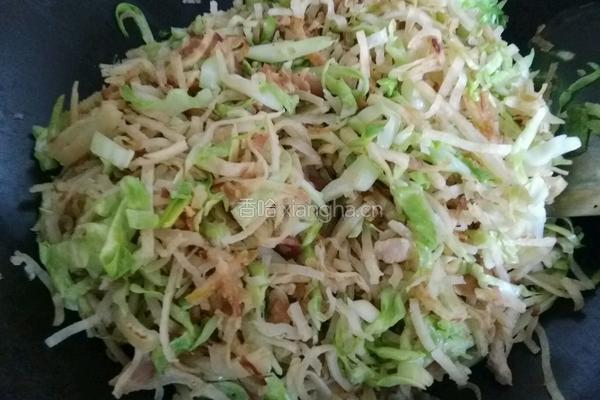 老北京风味儿培根炒饼的做法图解12