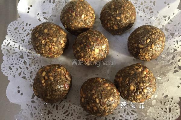 黑芝麻酱花生包的做法图解8