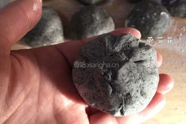 黑芝麻酱花生包的做法图解12