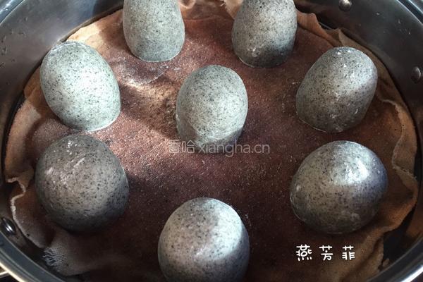 黑芝麻酱花生包的做法图解15