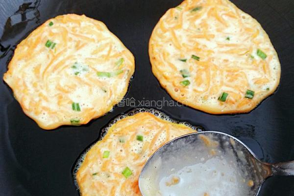 胡萝卜蛋饼的做法图解7