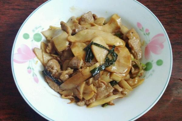 杏鲍菇炒猪肉的做法图解10