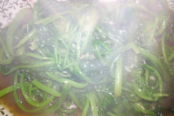 蒜蓉爆菠菜的做法图解4