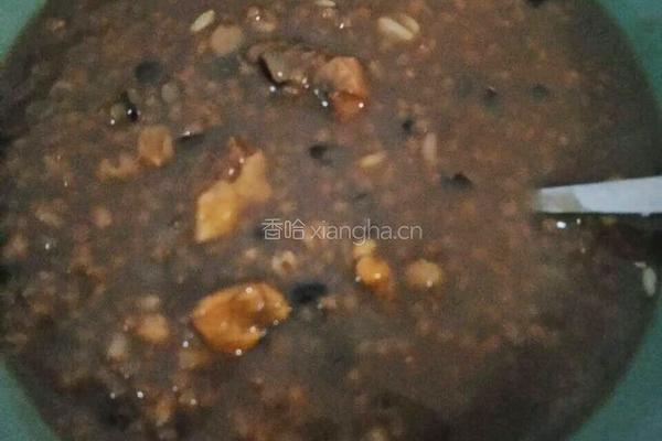 黑米燕麦核桃粥的做法图解8