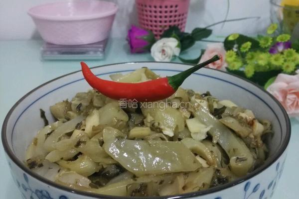 冬笋炒酸菜的做法图解8