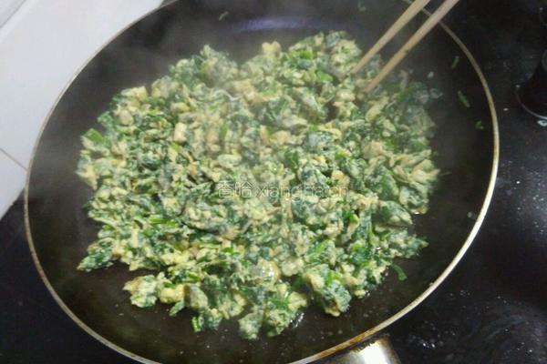 荠菜炒蛋的做法图解14