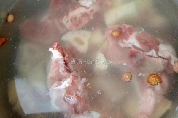 猪骨莲藕花生汤的做法图解2