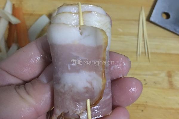 培根蔬菜卷的做法图解7