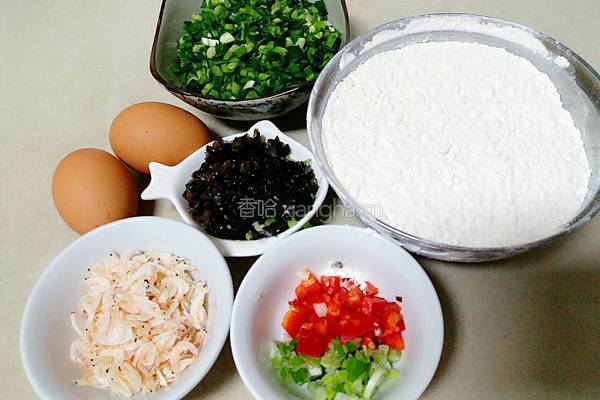 家常彩蔬烙饼的做法图解1