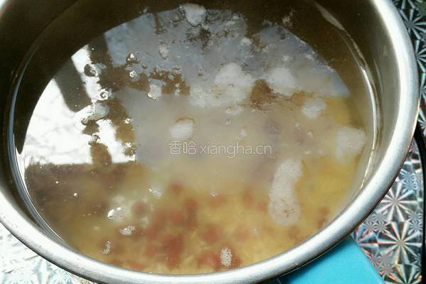 小米燕麦红豆粥的做法图解4
