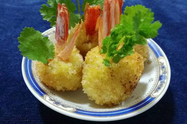 黄油芝心虾球的做法图解17