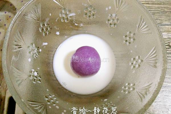 奶香紫薯麻圆的做法图解11