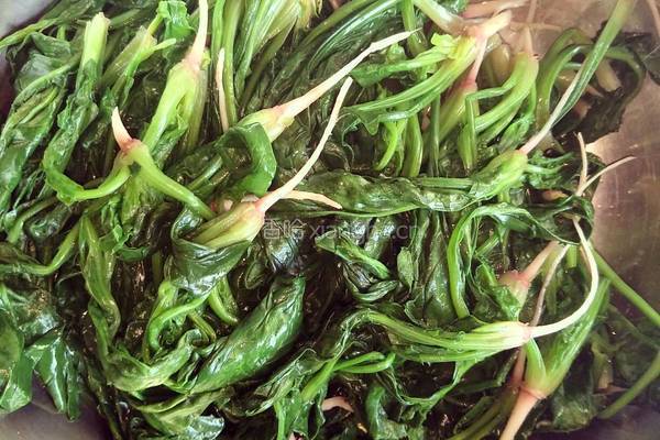 芝麻油呛菠菜的做法图解2