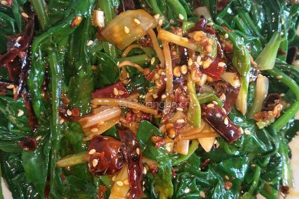 芝麻油呛菠菜的做法图解15