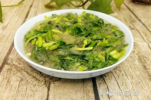 韭菜炒粉丝的做法图解8