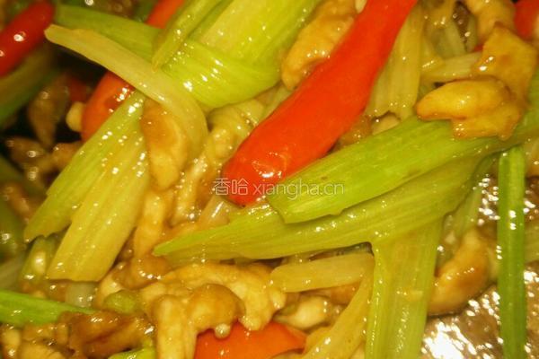芹菜炒肉丝的做法图解8