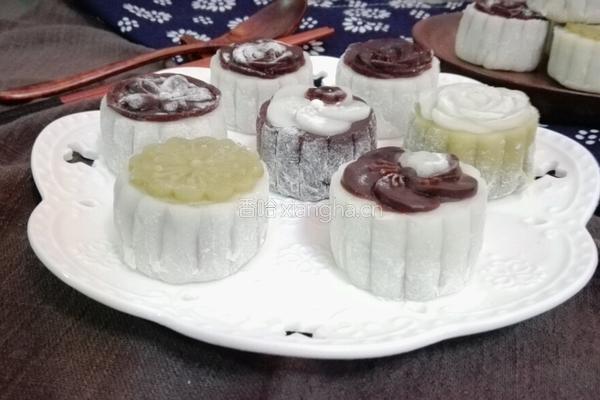 油栗绿豆沙冰皮月饼的做法图解27