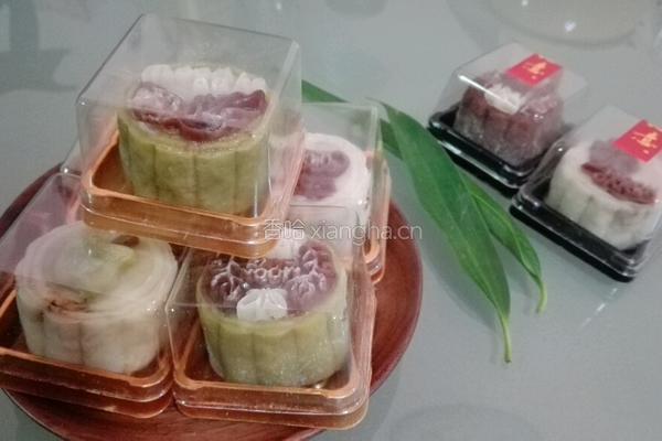 油栗绿豆沙冰皮月饼的做法图解28