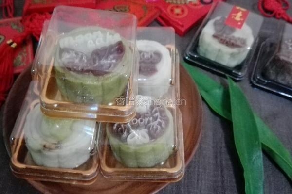 油栗绿豆沙冰皮月饼的做法图解29