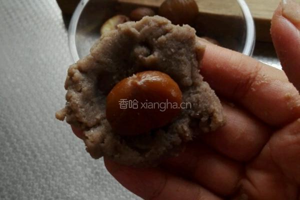 油栗绿豆沙冰皮月饼的做法图解16