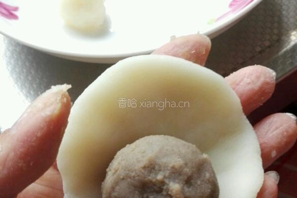 油栗绿豆沙冰皮月饼的做法图解23