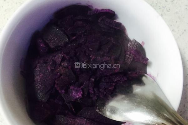 紫薯发糕的做法图解2