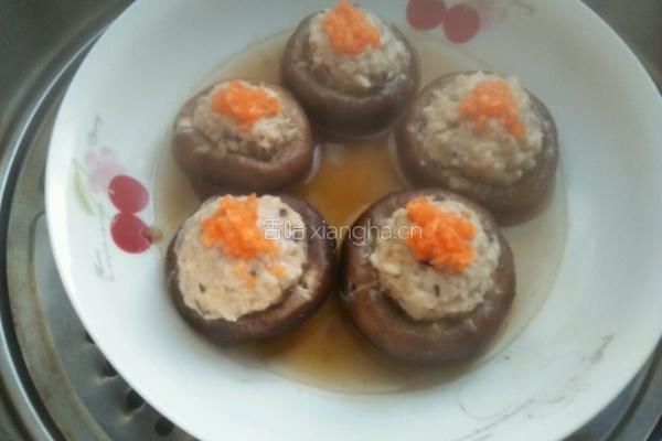 虾仁瘦肉酿香菇的做法图解7