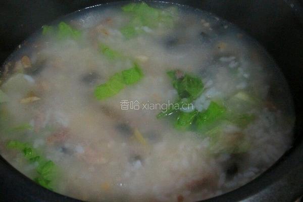 皮蛋瘦肉粥的做法图解7