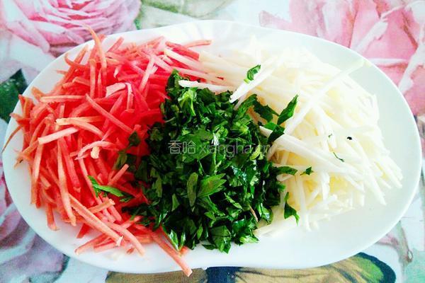 三蔬煎饼的做法图解2