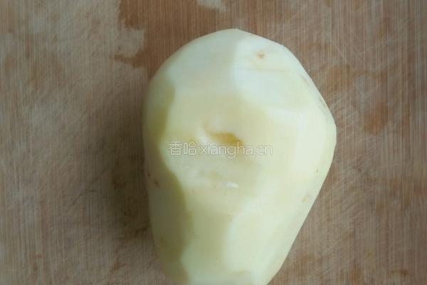 自制无油薯片的做法图解1