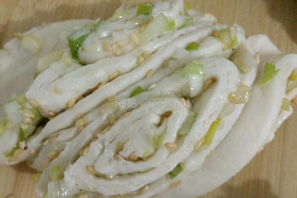 芝麻葱香花卷的做法图解6