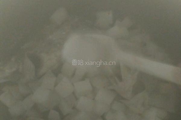 鱼汤萝卜丁泡饭的做法图解3