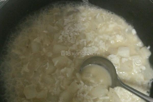 鱼汤萝卜丁泡饭的做法图解8