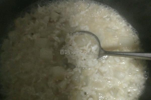 鱼汤萝卜丁泡饭的做法图解9
