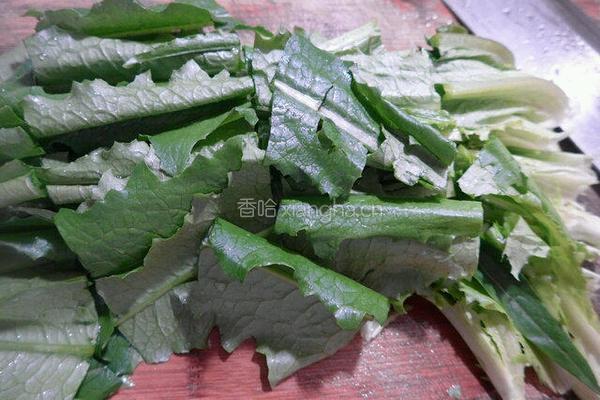 花生米拌油麦菜－的做法图解2