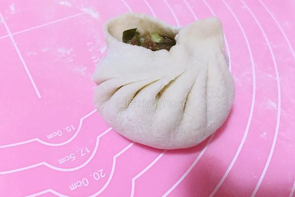 猪肉粉条韭菜包子的做法图解20
