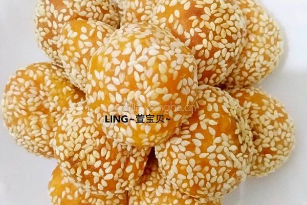 奶香芝麻红薯丸子的做法图解4