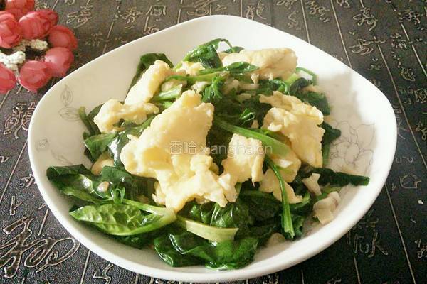 菠菜炒鸡蛋的做法图解9