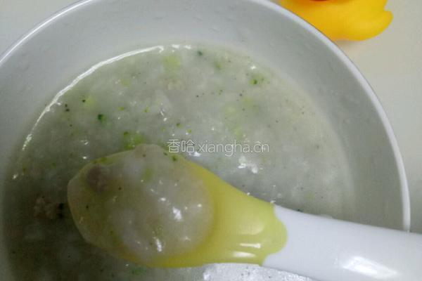 宝宝辅食肉沫山药粥的做法图解6