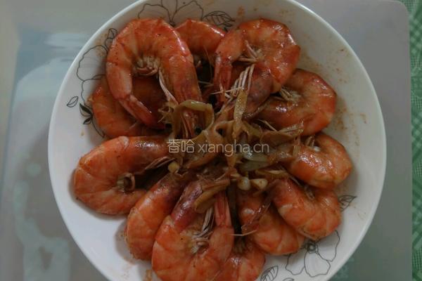 葱炒虾的做法图解6