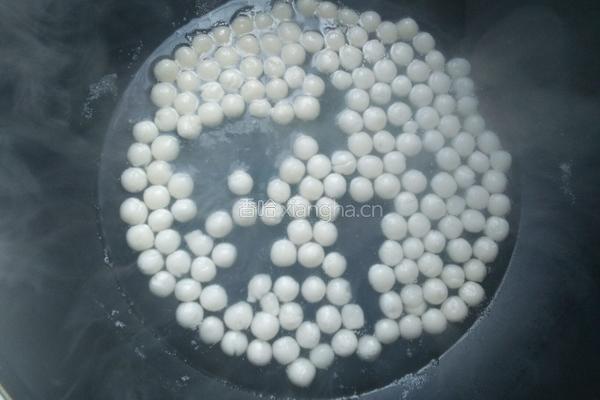 椰香水果小圆子的做法图解6