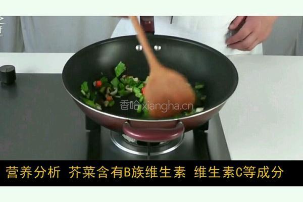 芥菜炒饭的做法图解5