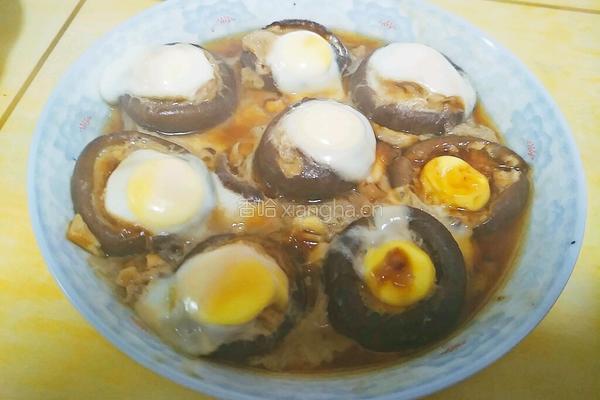 香菇蒸鹌鹑蛋的做法图解3