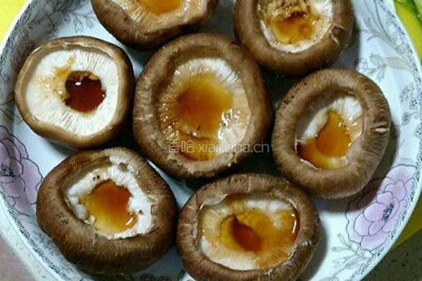 香菇蒸鹌鹑蛋的做法图解1