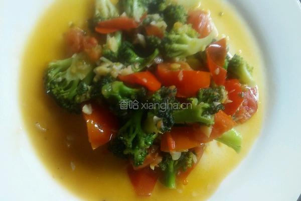 番茄炒西兰花