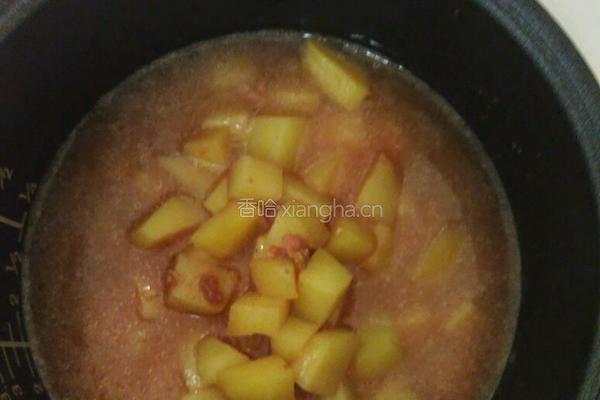 腐乳土豆焖饭的做法图解4