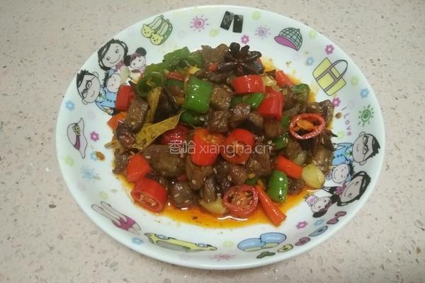 香辣牛牛肉丁的做法图解9