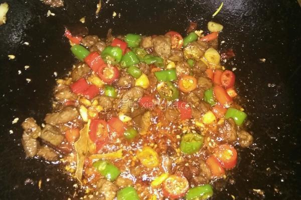 香辣牛牛肉丁的做法图解8
