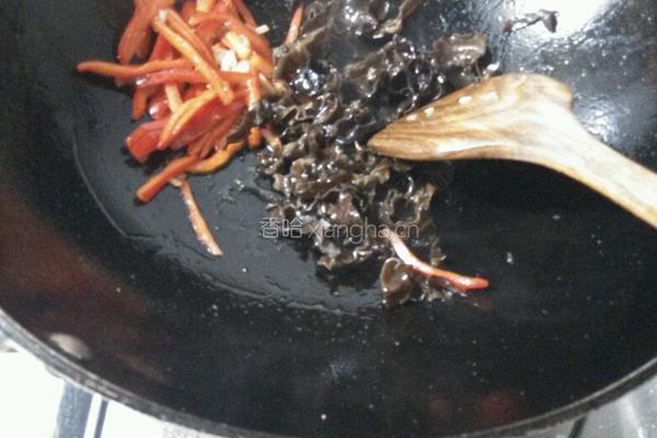 窝笋木耳炒肉的做法图解8