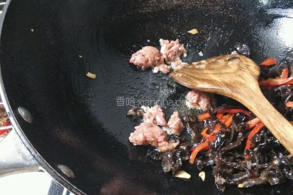 窝笋木耳炒肉的做法图解9